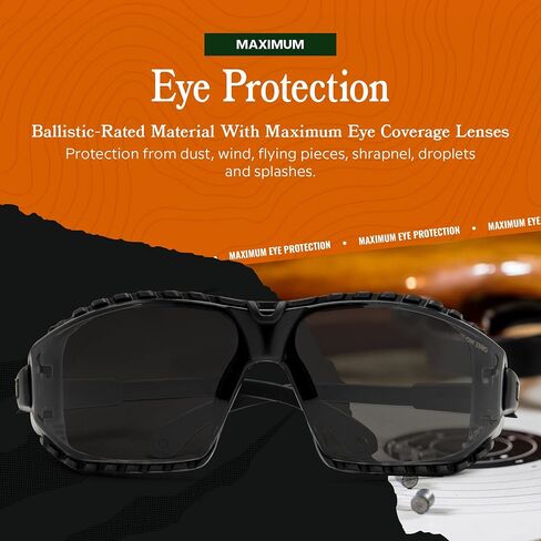 Below Zero Ballistic-Tactical Protection Shooting Glasses For Men And Women, Eye Protection for Shooting Range/Hunting, Pro Military Ballistic Sunglasses, Mens Clear Safety Eyewear, ANSI Z87.1+ Com in Kuwait