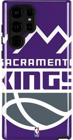 حافظة هاتف Skinit Pro متوافقة مع هاتف Galaxy S22 Ultra - تصميم شعار كبير مرخص رسميًا من NBA Sacramento Kings in Kuwait