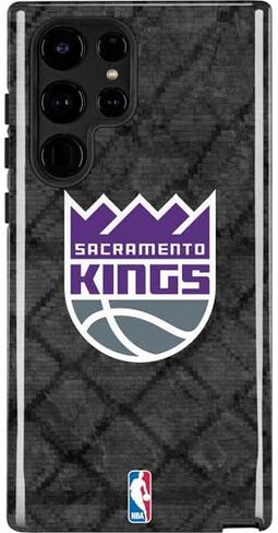 حافظة هاتف Skinit Pro متوافقة مع هاتف Galaxy S22 Ultra - تصميم شعار كبير مرخص رسميًا من NBA Sacramento Kings in Kuwait