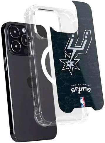 حافظة هاتف Skinit متوافقة مع MagSafe iPhone 13 Pro Max - تصميم شعار ثانوي مرخص رسميًا من NBA San Antonio Spurs in Kuwait