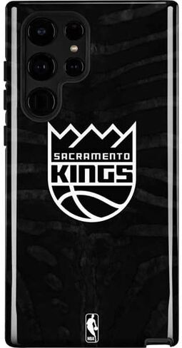 حافظة هاتف Skinit Pro متوافقة مع هاتف Galaxy S22 Ultra - تصميم شعار كبير مرخص رسميًا من NBA Sacramento Kings in Kuwait