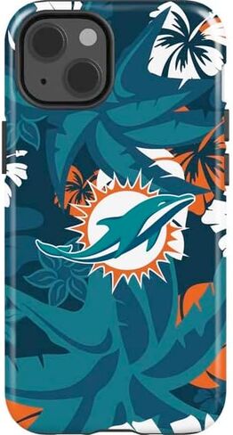 حافظة هاتف Skinit Impact متوافقة مع iPhone 14 - تصميم NFL Miami Dolphins المرخص رسميًا in Kuwait