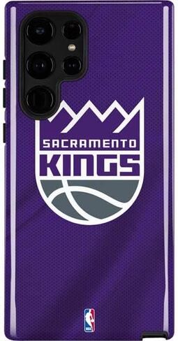 حافظة هاتف Skinit Pro متوافقة مع هاتف Galaxy S22 Ultra - تصميم شعار كبير مرخص رسميًا من NBA Sacramento Kings in Kuwait