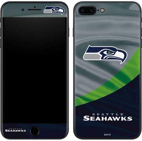 غلاف هاتف Skinit متوافق مع iPhone 8 Plus - تصميم مرخص رسميًا من NFL Seattle Seahawks in Kuwait