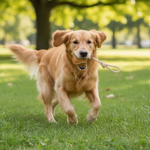 PAWPOURRI Heart Shaped Premium Natural Suede Leather & Rope Chew Toy for Medium to Large Breed Dogs in Saudi Arabia