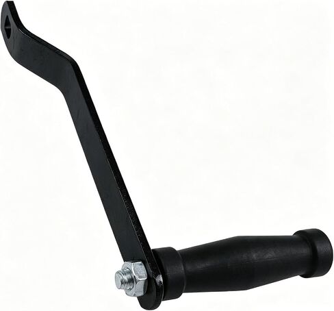أسود مقطورة ونش مقبض الصلب كرنك مقابض قارب ونش مقبض الراحة قبضة استبدال ملحق ل مقطورة البحرية المراكب الشراعية 1 قطعة in Kuwait