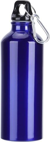 Lightweight, Portable Aluminum Sports Water Bottle, Easy to Clean, 500ml, Blue, for Gym Fitness Cycling Hiking Climbing Traveling in Kuwait