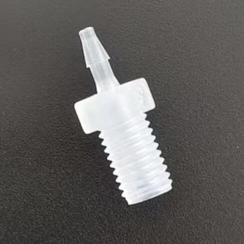 1/4-28UNF Male Threaded to Barbed Fittings - PP Reusable plastic Hose Connectors for Laboratory(3.2mm 1/8inch Female Thread) in Saudi Arabia