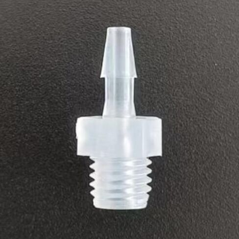 1/4-28UNF Male Threaded to Barbed Fittings - PP Reusable plastic Hose Connectors for Laboratory(3.2mm 1/8inch Female Thread) in Saudi Arabia