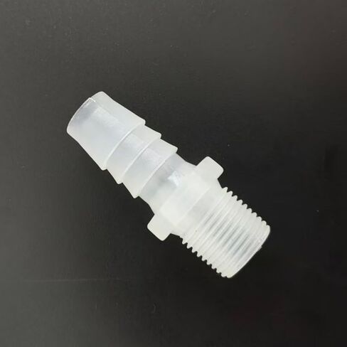 3/8G Male Thread Barbed Fittings 50PCS, PP Plastic Reusable Hose Connectors for Aquarium Lab Food Grade Applications(15/32inch 3/8g L-type) in Kuwait