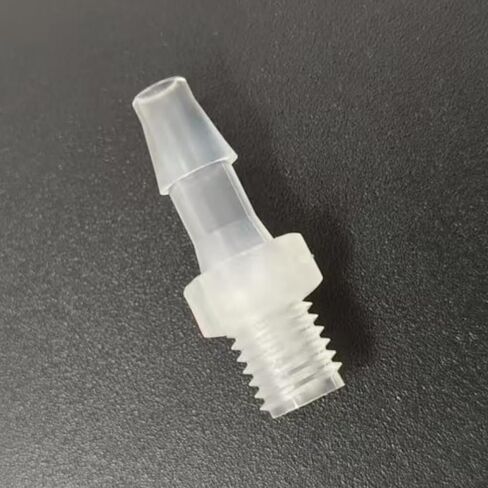 1/4-28UNF Male Threaded to Barbed Fittings - PP Reusable plastic Hose Connectors for Laboratory(3.2mm 1/8inch Female Thread) in Saudi Arabia