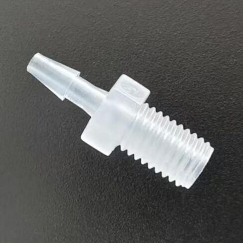 1/4-28UNF Male Threaded to Barbed Fittings - PP Reusable plastic Hose Connectors for Laboratory(3.2mm 1/8inch Female Thread) in Saudi Arabia