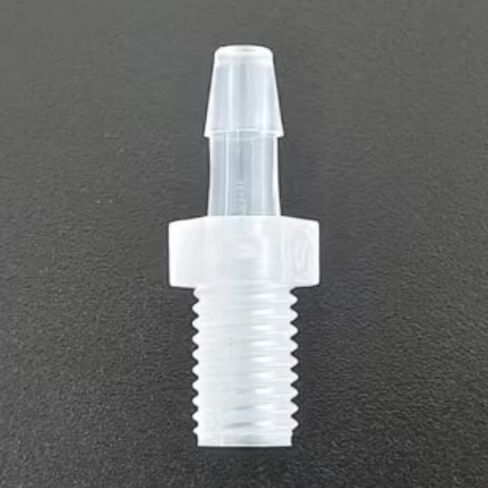 1/4-28UNF Male Threaded to Barbed Fittings - PP Reusable plastic Hose Connectors for Laboratory(3.2mm 1/8inch Female Thread) in Saudi Arabia