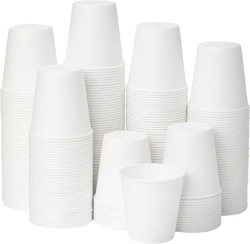 RACETOP 8 oz 500 Pack Disposable Paper Coffee Cups, Disposable Paper Cups, Hot Coffee Cups for Office, Party, Home in Saudi Arabia