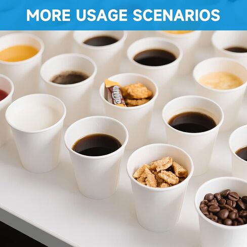 RACETOP 8 oz 500 Pack Disposable Paper Coffee Cups, Disposable Paper Cups, Hot Coffee Cups for Office, Party, Home in Saudi Arabia