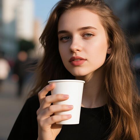 RACETOP 8 oz 500 Pack Disposable Paper Coffee Cups, Disposable Paper Cups, Hot Coffee Cups for Office, Party, Home in Saudi Arabia