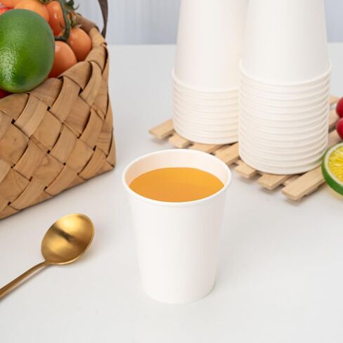 RACETOP 8 oz 500 Pack Disposable Paper Coffee Cups, Disposable Paper Cups, Hot Coffee Cups for Office, Party, Home in Saudi Arabia