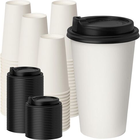 RACETOP 8 oz 500 Pack Disposable Paper Coffee Cups, Disposable Paper Cups, Hot Coffee Cups for Office, Party, Home in Saudi Arabia