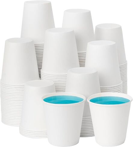 RACETOP 8 oz 500 Pack Disposable Paper Coffee Cups, Disposable Paper Cups, Hot Coffee Cups for Office, Party, Home in Saudi Arabia