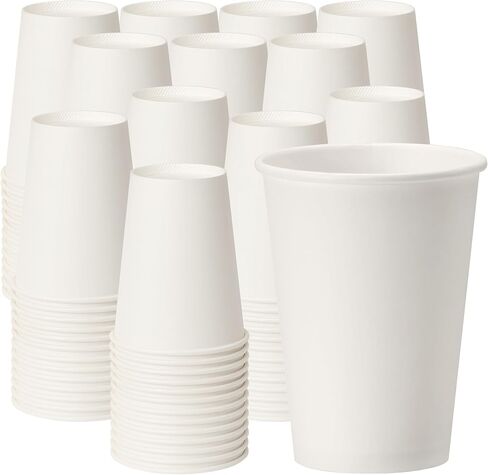RACETOP 8 oz 500 Pack Disposable Paper Coffee Cups, Disposable Paper Cups, Hot Coffee Cups for Office, Party, Home in Saudi Arabia