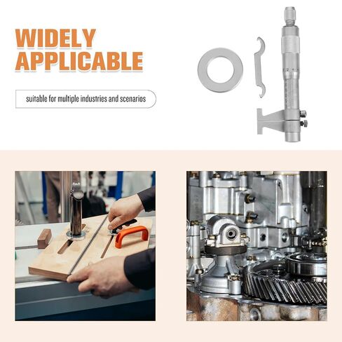 BESTonZON High Accuracy Digital Micrometer Measuring Tool with Portable Design and Carbon Steel Material for Precise Inside Measurement Tasks in Kuwait