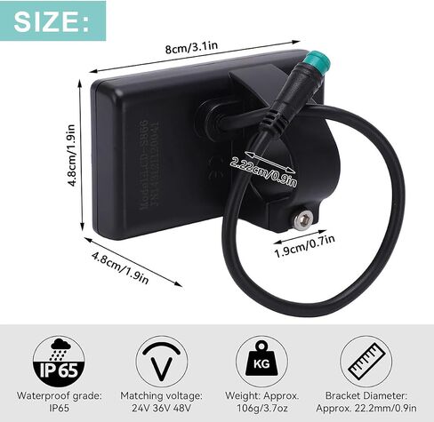شاشة LCD للدراجة الكهربائية، عداد عرض LCD للدراجة الكهربائية S866، لوحة تحكم بشاشة LCD مع عداد المسافات للدراجة لملحقات مقود الدراجات الإلكترونية 24 فولت 36 فولت 48 فولت in Kuwait
