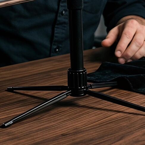 20pcs Portable Foldable Flute Stand with Stable Base and Support for Desktop Use Lightweight and Compact Design for Musicians and Wind Instrument Players in Kuwait
