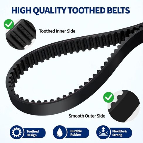 أحزمة فراغ بديلة لـ Shark Navigator وLift-Away NV350 NV360 NV352 NV353 NV355 NV351 NV356 NV357 UV400 UV410 UV420 UV440 ZU60 ZU561 ZU562 - متوافقة مع السلسلة المستقيمة (عبوتان) in Kuwait