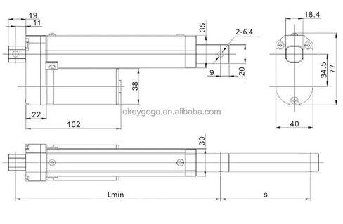 50mm Stroke 12V Electric Push Actuator 200N Linear Max Load 1600N with Mounting Bracket 1Pcs(90MM/S 100N,12VDC) in Kuwait