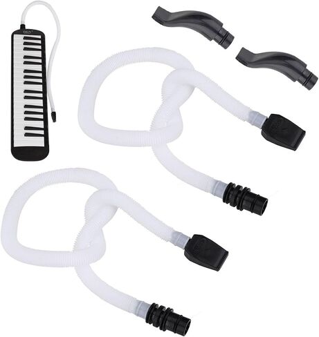 2 piece melodica mouthpiece set, long flexible plastic replacement parts, flexible mouthpiece replacement parts, musical instrument accessories. in Saudi Arabia