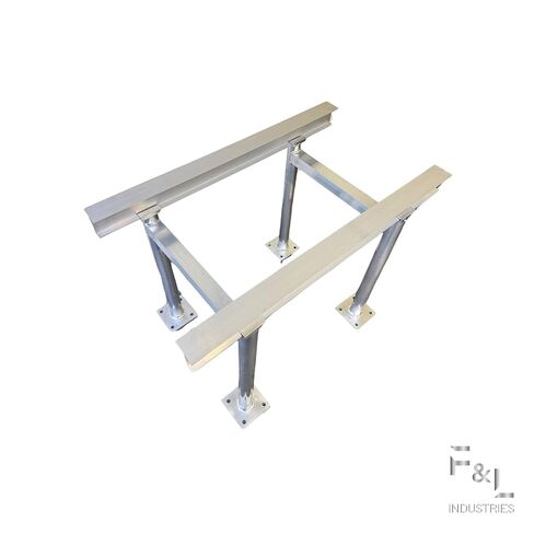 F&L ألومنيوم I-Beam - سبيكة 6061، حاجز دعم هيكلي لأرجل حامل مكيف الهواء بطول 36 بوصة، مصمم للموافقات على كود البناء. (تمت الموافقة على قانون البناء في ميامي ديد وفلوريدا) (عبوة من 36 بوصة - قطعتين) in Kuwait