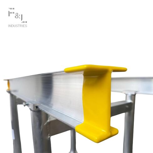 F&L ألومنيوم I-Beam - سبيكة 6061، حاجز دعم هيكلي لأرجل حامل مكيف الهواء بطول 36 بوصة، مصمم للموافقات على كود البناء. (تمت الموافقة على قانون البناء في ميامي ديد وفلوريدا) (عبوة من 36 بوصة - قطعتين) in Kuwait