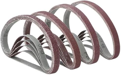 Belt Sander Paper, 5pcs 13x457mm Sanding Belts Abrasive Belt Band 40/60/80/120 Grit for Wood Soft Metal Polishing(5pcs Grit 80) in Saudi Arabia
