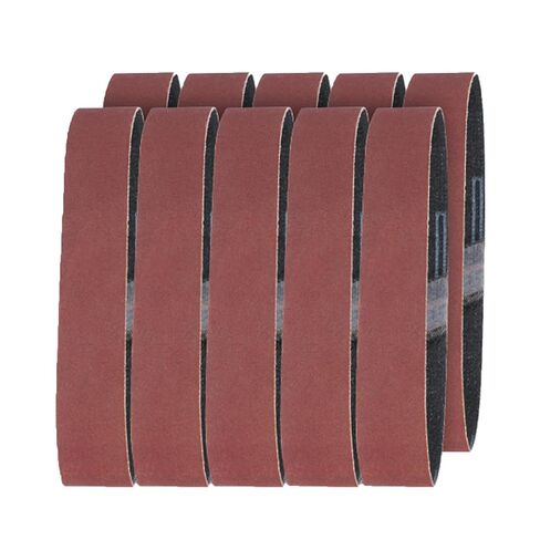 10Pcs Abrasive Sanding Belts 25x330mm Anti-Clogging Sanding Bands 120 320 600 Grit Heavy-Duty Grinding Polishing for Woodworking Metal Rust Removal in Saudi Arabia