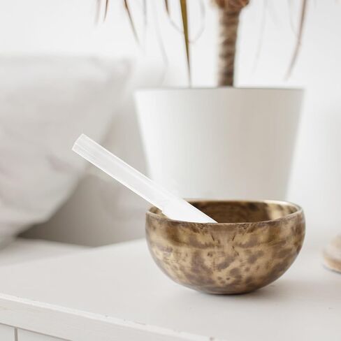 Clear Acrylic Singing Bowl Mallet, 7.8 Inch Bowl Striker for Crystal Tibetan Singing Tools, Smooth Meditation Stick for Yoga Sound Bath Healing in Kuwait