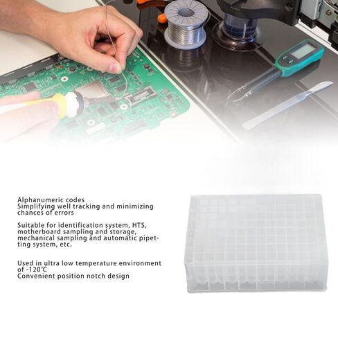 Deep Well Plate, 96 Wells Deep Well Storage Plate, 2.2 mL, Autoclavable, Polypropylene, Pack of 10, for Identification System, Hts, Motherboard Sampling and Storage in Kuwait