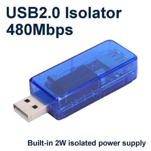 EBTOOLS USB المعزل الرقمي، 480Mbps عزل عالي السرعة مع حماية 3.75 كيلو فولت RMS لأجهزة USB الصناعية، واجهات الصوت والمناطق الحساسة للضوضاء (أزرق شفاف) in Kuwait