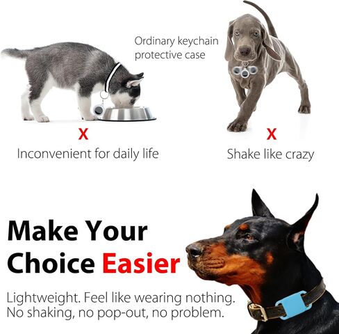 Silicone Tile Dog Collar Holder for Tile Mate 2020 & 2018, 2 Pack Tile Case Protective Cover for Pet Dog Cat (Black/Orange) in Saudi Arabia