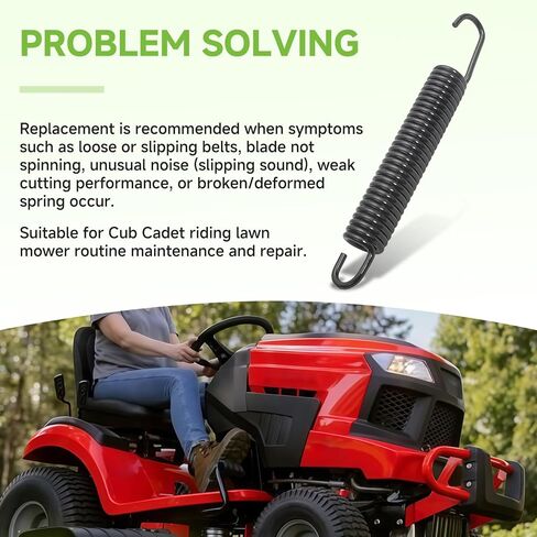 732-04247 Extension Spring Compatible with MTD Cub Cadet Troy-Bilt Craftsman Riding Lawn Mowers LT1042 SLT1554 LGT1054 LGTX1054 42" 50" 54" Deck Belt Tension Spring Replacement Parts in Kuwait