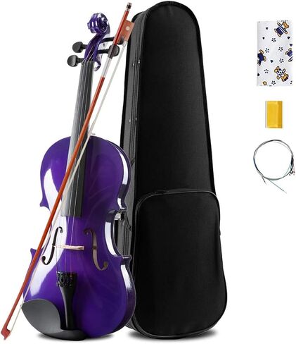 Handmade Student Original Sound Violin Beginner Pack Bright Purple (3/4) in Saudi Arabia
