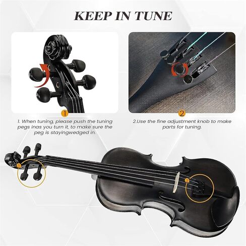 Full-size violin set black in Saudi Arabia