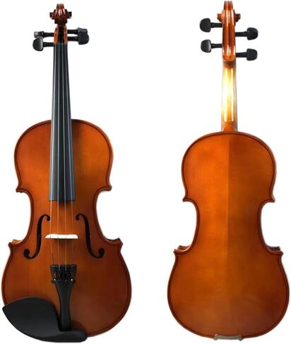 Children Adult Solid Wood Violin Instrument Handmade Violin Brown (3/4) in Saudi Arabia