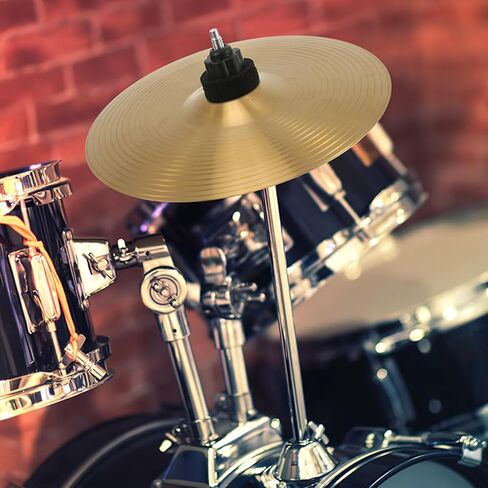 Toddmomy 6-inch Brass Crash Cymbal for Drum Kit Metal Drum Cymbal Accessory Practice Crash Suitable for Jazz and Beginner Drummers in Kuwait