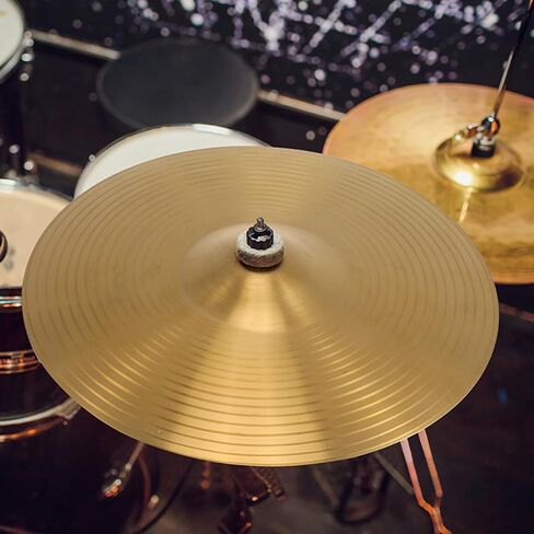 Toddmomy 6-inch Brass Crash Cymbal for Drum Kit Metal Drum Cymbal Accessory Practice Crash Suitable for Jazz and Beginner Drummers in Kuwait