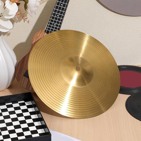 Toddmomy 6-inch Brass Crash Cymbal for Drum Kit Metal Drum Cymbal Accessory Practice Crash Suitable for Jazz and Beginner Drummers in Kuwait