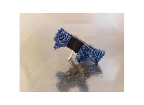 Dico 541-788-4 Mandrel Mounted Flap Brush Nyalox 4" D X 1/4" Aluminum Oxide Wheel Brush 240 Grit in Kuwait