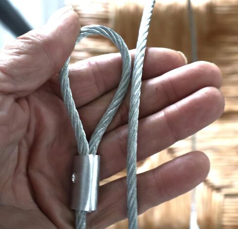 3/16" Steel Cable with Loops – 3 Pack of 6 ft Double-Looped Galvanized Utility Cables + Bonus 12" Loop for Equipment Tethering, Farm, Fence Repair & Workshop Use in Kuwait
