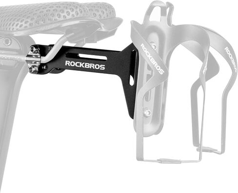ROCKBROS Bike Water Bottle Cages Saddle Cage Converter with Bicycle Bottle Holder Saddle Mount Adapter and Adjustable Angle Aluminum Alloy Lightweight Suitable for Road Bike MTB in Kuwait