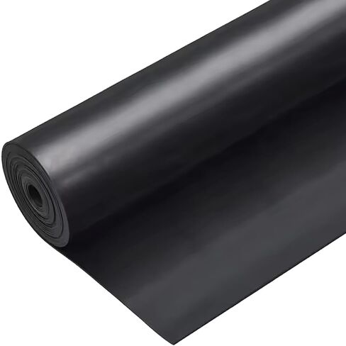 Neoprene Rubber Sheet 1/16" Thick x 16" Wide x 118" Long, Solid Rubber Sheets, Rolls & Strips for Gaskets Material, Pads, Crafts, Weather Stripping, Flooring, Black in Kuwait