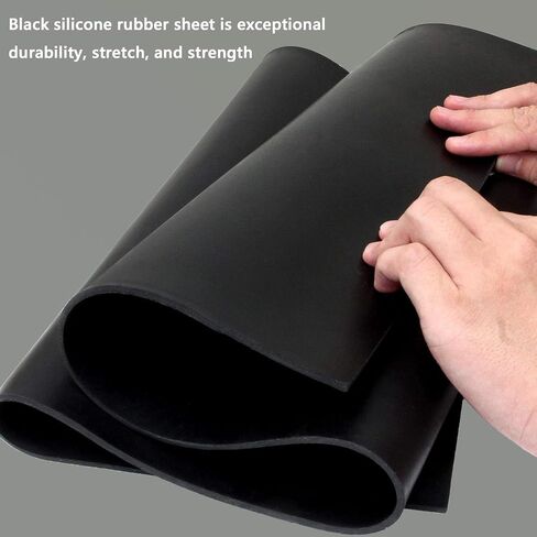 Neoprene Rubber Sheet 1/16" Thick x 16" Wide x 118" Long, Solid Rubber Sheets, Rolls & Strips for Gaskets Material, Pads, Crafts, Weather Stripping, Flooring, Black in Kuwait